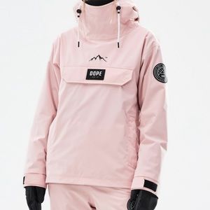 DOPE baby pink insulated snow jacket XS (fits like a S)